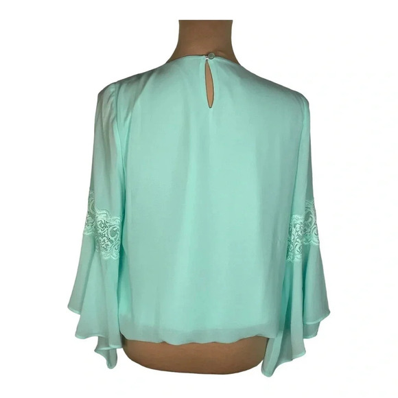 ✨BCX Mint Green Bell‎ Sleeve Top, M - Picture 2 of 9